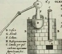 An illustration from Mundus Subterraneus, in XII libros digestus; quo divinum subterrestris mundi opificium, mira ergasteriorum naturæ in eo distributio, verbo pantámorphou Protei regnum, universæ denique naturæ majestas (1665)