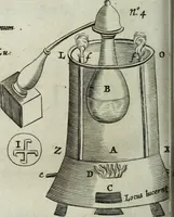 An illustration from Mundus Subterraneus, in XII libros digestus; quo divinum subterrestris mundi opificium, mira ergasteriorum naturæ in eo distributio, verbo pantámorphou Protei regnum, universæ denique naturæ majestas (1665)