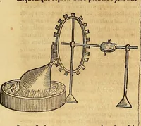 An illustration from Mundus subterraneus, in XII libros digestus : qvo divinum subterrestris mundi opificium, mira ergasteriorum naturae in eo distributio, verbo [pantamorphon] Protei regnum, universae denique naturae majestas & divitiae summa rerum varietate exponuntur, abditorum effectuum causae acri indagine inquistae demonstrantur, cognitae per artis & naturae conjugium ad humanae vitae necessarium usum vario experimentorum apparata, necnon novo modo & ratione applicantur. Ad Alexandrum VII. pont. opt. max. (1678)