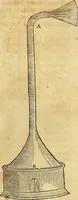 An illustration from Mundus subterraneus, in XII libros digestus : qvo divinum subterrestris mundi opificium, mira ergasteriorum naturae in eo distributio, verbo [pantamorphon] Protei regnum, universae denique naturae majestas & divitiae summa rerum varietate exponuntur, abditorum effectuum causae acri indagine inquistae demonstrantur, cognitae per artis & naturae conjugium ad humanae vitae necessarium usum vario experimentorum apparata, necnon novo modo & ratione applicantur. Ad Alexandrum VII. pont. opt. max. (1678)