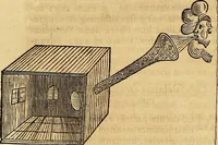 Picture 123 of 319 from Mundus subterraneus, in XII libros digestus : qvo divinum subterrestris mundi opificium, mira ergasteriorum naturae in eo distributio, verbo [pantamorphon] Protei regnum, universae denique naturae majestas & divitiae summa rerum varietate exponuntur, abditorum effectuum causae acri indagine inquistae demonstrantur, cognitae per artis & naturae conjugium ad humanae vitae necessarium usum vario experimentorum apparata, necnon novo modo & ratione applicantur. Ad Alexandrum VII. pont. opt. max. (1678), leaf 295