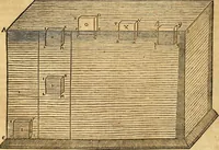 An illustration from Mundus subterraneus, in XII libros digestus : qvo divinum subterrestris mundi opificium, mira ergasteriorum naturae in eo distributio, verbo [pantamorphon] Protei regnum, universae denique naturae majestas & divitiae summa rerum varietate exponuntur, abditorum effectuum causae acri indagine inquistae demonstrantur, cognitae per artis & naturae conjugium ad humanae vitae necessarium usum vario experimentorum apparata, necnon novo modo & ratione applicantur. Ad Alexandrum VII. pont. opt. max. (1678)
