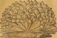 An illustration from Mundus subterraneus, in XII libros digestus : qvo divinum subterrestris mundi opificium, mira ergasteriorum naturae in eo distributio, verbo [pantamorphon] Protei regnum, universae denique naturae majestas & divitiae summa rerum varietate exponuntur, abditorum effectuum causae acri indagine inquistae demonstrantur, cognitae per artis & naturae conjugium ad humanae vitae necessarium usum vario experimentorum apparata, necnon novo modo & ratione applicantur. Ad Alexandrum VII. pont. opt. max. (1678)