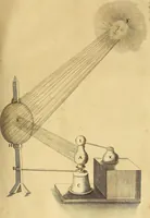 An illustration from Mundus subterraneus, in XII libros digestus : qvo divinum subterrestris mundi opificium, mira ergasteriorum naturae in eo distributio, verbo [pantamorphon] Protei regnum, universae denique naturae majestas & divitiae summa rerum varietate exponuntur, abditorum effectuum causae acri indagine inquistae demonstrantur, cognitae per artis & naturae conjugium ad humanae vitae necessarium usum vario experimentorum apparata, necnon novo modo & ratione applicantur. Ad Alexandrum VII. pont. opt. max. (1678)