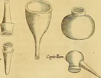 An illustration from Mundus subterraneus, in XII libros digestus : qvo divinum subterrestris mundi opificium, mira ergasteriorum naturae in eo distributio, verbo [pantamorphon] Protei regnum, universae denique naturae majestas & divitiae summa rerum varietate exponuntur, abditorum effectuum causae acri indagine inquistae demonstrantur, cognitae per artis & naturae conjugium ad humanae vitae necessarium usum vario experimentorum apparata, necnon novo modo & ratione applicantur. Ad Alexandrum VII. pont. opt. max. (1678)
