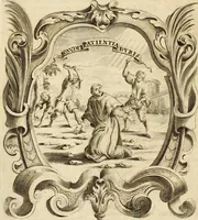 Picture 19 of 72 from Mundus symbolicus, in emblematum universitate formatus, explicatus, et tam sacris, quàm profanis eruditionibus ac sententiis illustratus : subministrans oratoribus, praedicatoribus, academicis, poetis &c. innumera conceptuum argumenta (1687), leaf 295