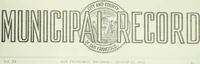 An illustration from Municipal record (1908)
