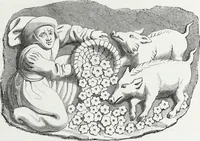 An illustration from Mœurs, usages et costumes au moyen âge : et à l'époque de la renaissance (1874)