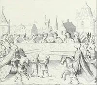 An illustration from Mœurs, usages et costumes au moyen âge et à l'époque de la renaissance (1872)