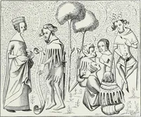 An illustration from Mœurs, usages et costumes au moyen âge et à l'époque de la renaissance (1872)
