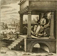 An illustration from Musaeum hermeticum, reformatum et amplificatum : omnes sopho-spagyricae artis discipulos fidelissimè erudiens, quo pacto summa illa veraque lapidis philosophici medicina, qua res omnes qualemcunque defectum patientes, instaurantur, inveniri & haberi queat : continens tractatus chimicos XXI. praestantissimos .. (1678)