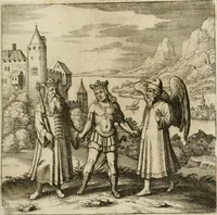 An illustration from Musaeum hermeticum, reformatum et amplificatum : omnes sopho-spagyricae artis discipulos fidelissimè erudiens, quo pacto summa illa veraque lapidis philosophici medicina, qua res omnes qualemcunque defectum patientes, instaurantur, inveniri & haberi queat : continens tractatus chimicos XXI. praestantissimos .. (1678)