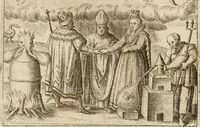 An illustration from Musaeum hermeticum, reformatum et amplificatum : omnes sopho-spagyricae artis discipulos fidelissimè erudiens, quo pacto summa illa veraque lapidis philosophici medicina, qua res omnes qualemcunque defectum patientes, instaurantur, inveniri & haberi queat : continens tractatus chimicos XXI. praestantissimos .. (1678)