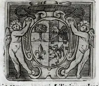 An illustration from Musarum plausus Perusii in augusto D. Petri Monast.o Congregationis Casinensis ad anni MDCXLIII generalia patrum comitia excitatus (1643)