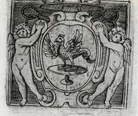 An illustration from Musarum plausus Perusii in augusto D. Petri Monast.o Congregationis Casinensis ad anni MDCXLIII generalia patrum comitia excitatus (1643)