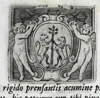 Picture 48 of 54 from Musarum plausus Perusii in augusto D. Petri Monast.o Congregationis Casinensis ad anni MDCXLIII generalia patrum comitia excitatus (1643), leaf 111