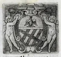 Picture 49 of 54 from Musarum plausus Perusii in augusto D. Petri Monast.o Congregationis Casinensis ad anni MDCXLIII generalia patrum comitia excitatus (1643), leaf 112