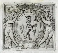 Picture 36 of 54 from Musarum plausus Perusii in augusto D. Petri Monast.o Congregationis Casinensis ad anni MDCXLIII generalia patrum comitia excitatus (1643), leaf 94