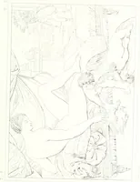 Picture 7 of 117 from Musée de peinture et de sculpture; ou, Recueil des principaux tableaux, statues et bas-reliefs des collections publiques et particulières de l'Europe. Dessiné et gravé à l'eau-forte par Réveil, avec des notices descriptives, critiques et historiques par Louis et Réné Ménard (1872), leaf 112