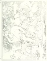 Picture 10 of 117 from Musée de peinture et de sculpture; ou, Recueil des principaux tableaux, statues et bas-reliefs des collections publiques et particulières de l'Europe. Dessiné et gravé à l'eau-forte par Réveil, avec des notices descriptives, critiques et historiques par Louis et Réné Ménard (1872), leaf 118
