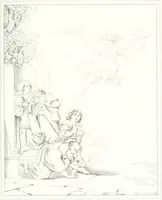 Picture 14 of 117 from Musée de peinture et de sculpture; ou, Recueil des principaux tableaux, statues et bas-reliefs des collections publiques et particulières de l'Europe. Dessiné et gravé à l'eau-forte par Réveil, avec des notices descriptives, critiques et historiques par Louis et Réné Ménard (1872), leaf 126