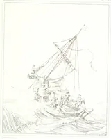 An illustration from Musée de peinture et de sculpture; ou, Recueil des principaux tableaux, statues et bas-reliefs des collections publiques et particulières de l'Europe. Dessiné et gravé à l'eau-forte par Réveil, avec des notices descriptives, critiques et historiques par Louis et Réné Ménard (1872)