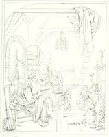 Picture 43 of 117 from Musée de peinture et de sculpture; ou, Recueil des principaux tableaux, statues et bas-reliefs des collections publiques et particulières de l'Europe. Dessiné et gravé à l'eau-forte par Réveil, avec des notices descriptives, critiques et historiques par Louis et Réné Ménard (1872), leaf 182