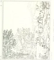 An illustration from Musée de peinture et de sculpture; ou, Recueil des principaux tableaux, statues et bas-reliefs des collections publiques et particulières de l'Europe. Dessiné et gravé à l'eau-forte par Réveil, avec des notices descriptives, critiques et historiques par Louis et Réné Ménard (1872)
