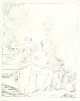 Picture 76 of 117 from Musée de peinture et de sculpture; ou, Recueil des principaux tableaux, statues et bas-reliefs des collections publiques et particulières de l'Europe. Dessiné et gravé à l'eau-forte par Réveil, avec des notices descriptives, critiques et historiques par Louis et Réné Ménard (1872), leaf 250