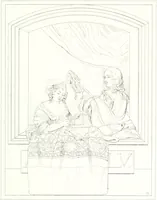 Picture 77 of 117 from Musée de peinture et de sculpture; ou, Recueil des principaux tableaux, statues et bas-reliefs des collections publiques et particulières de l'Europe. Dessiné et gravé à l'eau-forte par Réveil, avec des notices descriptives, critiques et historiques par Louis et Réné Ménard (1872), leaf 252