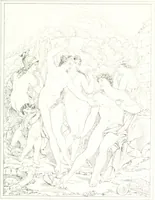An illustration from Musée de peinture et de sculpture; ou, Recueil des principaux tableaux, statues et bas-reliefs des collections publiques et particulières de l'Europe. Dessiné et gravé à l'eau-forte par Réveil, avec des notices descriptives, critiques et historiques par Louis et Réné Ménard (1872)