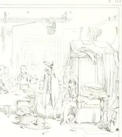 An illustration from Musée de peinture et de sculpture; ou, Recueil des principaux tableaux, statues et bas-reliefs des collections publiques et particulières de l'Europe. Dessiné et gravé à l'eau-forte par Réveil, avec des notices descriptives, critiques et historiques par Louis et Réné Ménard (1872)
