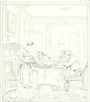 Picture 113 of 117 from Musée de peinture et de sculpture; ou, Recueil des principaux tableaux, statues et bas-reliefs des collections publiques et particulières de l'Europe. Dessiné et gravé à l'eau-forte par Réveil, avec des notices descriptives, critiques et historiques par Louis et Réné Ménard (1872), leaf 334