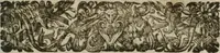 An illustration from Musei, siue Bibliothecae tam priuatae quàm publicae extructio, instructio, cura, vsus libri IV : accessit accurata descriptio Regiae bibliothecae S. Laurentii Escurialis : insuper Paraenesis allegorica ad amorem literarum : opus multiplici eruditione sacra simul et humana refertum, praeceptis moralibus et literariis, architecturae et picturae subiectionibus, inscriptionibus et emblematis, antiquitatis philologicae monumentis, atque oratoriis schematis utiliter et amoene tessellatum (1635)