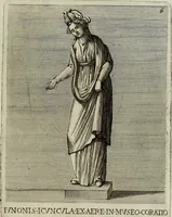 An illustration from Museum Cortonense : in quo vetera monumenta complectuntur anaglypha, thoreumata, gemmae inscalptae insculptaeque quae in Academia etrusca ceterisque nobilium virorum domibus adservantur, in plurimus tabulis aereis distributum (1750)