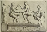Picture 61 of 136 from Museum Cortonense : in quo vetera monumenta complectuntur anaglypha, thoreumata, gemmae inscalptae insculptaeque quae in Academia etrusca ceterisque nobilium virorum domibus adservantur, in plurimus tabulis aereis distributum (1750), leaf 164