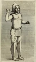 An illustration from Museum Cortonense : in quo vetera monumenta complectuntur anaglypha, thoreumata, gemmae inscalptae insculptaeque quae in Academia etrusca ceterisque nobilium virorum domibus adservantur, in plurimus tabulis aereis distributum (1750)