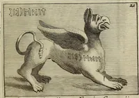An illustration from Museum Cortonense : in quo vetera monumenta complectuntur anaglypha, thoreumata, gemmae inscalptae insculptaeque quae in Academia etrusca ceterisque nobilium virorum domibus adservantur, in plurimus tabulis aereis distributum (1750)