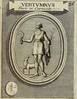 Picture 88 of 136 from Museum Cortonense : in quo vetera monumenta complectuntur anaglypha, thoreumata, gemmae inscalptae insculptaeque quae in Academia etrusca ceterisque nobilium virorum domibus adservantur, in plurimus tabulis aereis distributum (1750), leaf 218