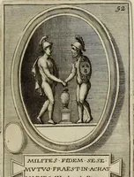Picture 104 of 136 from Museum Cortonense : in quo vetera monumenta complectuntur anaglypha, thoreumata, gemmae inscalptae insculptaeque quae in Academia etrusca ceterisque nobilium virorum domibus adservantur, in plurimus tabulis aereis distributum (1750), leaf 250