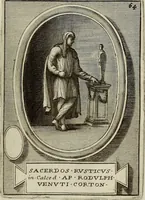 Picture 115 of 136 from Museum Cortonense : in quo vetera monumenta complectuntur anaglypha, thoreumata, gemmae inscalptae insculptaeque quae in Academia etrusca ceterisque nobilium virorum domibus adservantur, in plurimus tabulis aereis distributum (1750), leaf 274