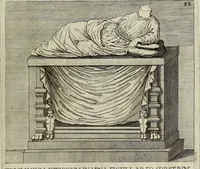 Picture 133 of 136 from Museum Cortonense : in quo vetera monumenta complectuntur anaglypha, thoreumata, gemmae inscalptae insculptaeque quae in Academia etrusca ceterisque nobilium virorum domibus adservantur, in plurimus tabulis aereis distributum (1750), leaf 310