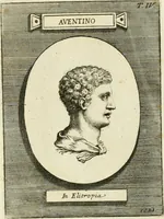 An illustration from Museum Odescalchum, sive, Thesaurus antiquarum gemmarum : cum imaginibus in iisdem insculptis, et iisdem exsculptis, quæ a serenissima Christina svecorum regina collectæ in Museo Odescalcho adservantur, et a Petro Sancte Bartolo quondam incisæ, nunc primum in lucem proferuntur .. (1751)