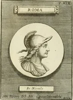 An illustration from Museum Odescalchum, sive, Thesaurus antiquarum gemmarum : cum imaginibus in iisdem insculptis, et iisdem exsculptis, quæ a serenissima Christina svecorum regina collectæ in Museo Odescalcho adservantur, et a Petro Sancte Bartolo quondam incisæ, nunc primum in lucem proferuntur .. (1751)