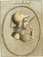 An illustration from Museum Odescalchum, sive, Thesaurus antiquarum gemmarum : cum imaginibus in iisdem insculptis, et iisdem exsculptis, quæ a serenissima Christina svecorum regina collectæ in Museo Odescalcho adservantur, et a Petro Sancte Bartolo quondam incisæ, nunc primum in lucem proferuntur .. (1751)