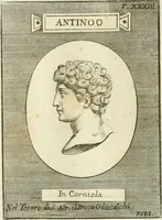 An illustration from Museum Odescalchum, sive, Thesaurus antiquarum gemmarum : cum imaginibus in iisdem insculptis, et iisdem exsculptis, quæ a serenissima Christina svecorum regina collectæ in Museo Odescalcho adservantur, et a Petro Sancte Bartolo quondam incisæ, nunc primum in lucem proferuntur .. (1751)