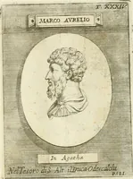 An illustration from Museum Odescalchum, sive, Thesaurus antiquarum gemmarum : cum imaginibus in iisdem insculptis, et iisdem exsculptis, quæ a serenissima Christina svecorum regina collectæ in Museo Odescalcho adservantur, et a Petro Sancte Bartolo quondam incisæ, nunc primum in lucem proferuntur .. (1751)