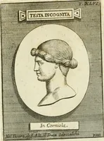 An illustration from Museum Odescalchum, sive, Thesaurus antiquarum gemmarum : cum imaginibus in iisdem insculptis, et iisdem exsculptis, quæ a serenissima Christina svecorum regina collectæ in Museo Odescalcho adservantur, et a Petro Sancte Bartolo quondam incisæ, nunc primum in lucem proferuntur .. (1751)