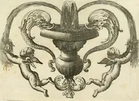 An illustration from Museum Odescalchum, sive, Thesaurus antiquarum gemmarum : cum imaginibus in iisdem insculptis, et iisdem exsculptis, quæ a serenissima Christina svecorum regina collectæ in Museo Odescalcho adservantur, et a Petro Sancte Bartolo quondam incisæ, nunc primum in lucem proferuntur .. (1751)