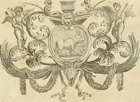 An illustration from Museum Odescalchum, sive, Thesaurus antiquarum gemmarum : cum imaginibus in iisdem insculptis, et iisdem exsculptis, quæ a serenissima Christina svecorum regina collectæ in Museo Odescalcho adservantur, et a Petro Sancte Bartolo quondam incisæ, nunc primum in lucem proferuntur .. (1751)